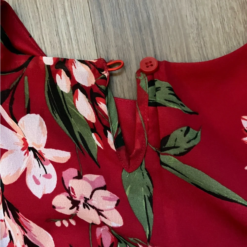 The Children's Place Red Floral Dress